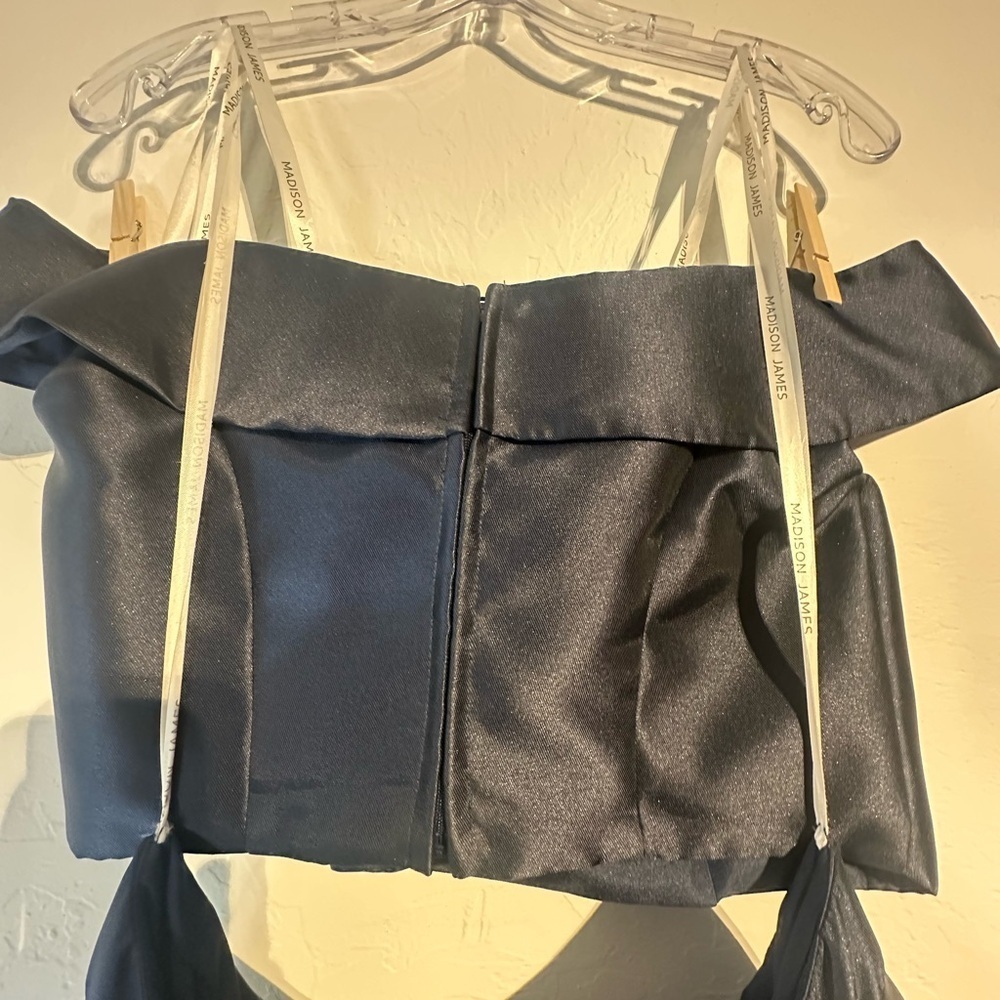 Madison James Navy Two-Piece Prom Dress - Picture 8 of 10